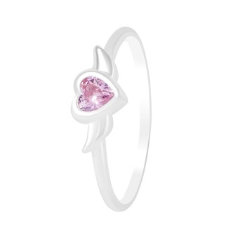 ANILLO CORAZON CON PIEDRA